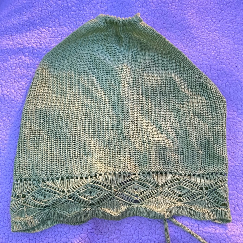 Crochet Green Top